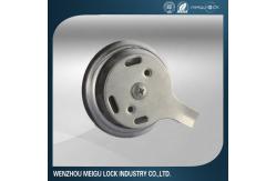 China Circular Turning Truck Box Lock Swing Silver Garage Door Handle Lock supplier