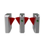 BLDC Motorized Speed Gate Turnstile Retractable Flap Barrier Gate for sale