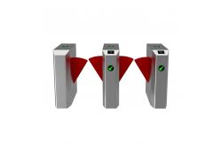 China BLDC Motorized Speed Gate Turnstile Retractable Flap Barrier Gate supplier
