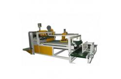 China Pneumatic Driven Carton Folding Gluing Machine , Semi Automatic Box Folder Gluer Machine supplier