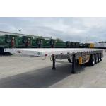 12 Set Twist Lock Flatbed Semi Trailer for 30T to 100ton Capacity and Truck Trailer for sale