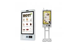 China WiFi / Bluetooth / Ethernet Restaurant Self Ordering Kiosk With LCD Touchscreen Display supplier