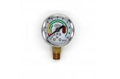 China 0-10kg/Cm³ LPG Manometer Gauge Silver LPG Gas Pressure Meter IP65 supplier