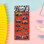 Non Toxic Cartoon Sticker Sheet 1.25mm Puffy 3d Stickers Soft Elastic for sale