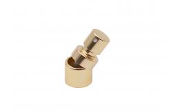 China Aluminum Crimp Perfume Sprayer Shiny Gold Non Spill With Collar Fea15 Mist supplier