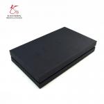 Matte Black Hard Cardboard Gift Boxes With Silver Inside for sale