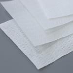 55% Polyester / 45% Wood Pulp Corrugated Pattern Dust Free Paper For Industrial Wiping for sale