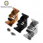 Black 90-Degree Self-Locking Double Brake Hinge for Furniture Coffee Table & Computer Table 180 Folding Lock for sale