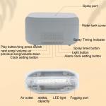HOMEFISH 400ml Bluetooth Alarm Clock Aroma Diffuser Ultrasonic Smart Humidifier  DC 24V