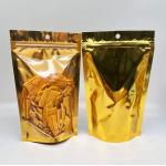 New Transparent PE Plastic Stand-Up Zipper Bag With Silver Gravure Printing Food Packaging For Sugar And Jelly for sale