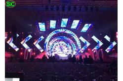 China P4.8mm Indoor Flexible High Resolution LED Display , Black LED Wall SMD2727 supplier