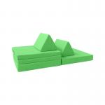 6pcs Foldable Foam Children'S Play Couch Sofa With 2 Triangle Pillows