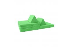 China 6pcs Foldable Foam Children'S Play Couch Sofa With 2 Triangle Pillows supplier