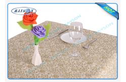 China Environmental Friendly 45gr Small Roll Non Disposable Tablecloths With Printing Design supplier
