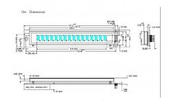 China 16 Digits VFD Graphic Display 16L101ss5 FSTN Transmissive 1 Line For Samsung supplier