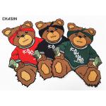 Custom Iron - On Backing Bear Logo Clothing Embroidery Patches Large Size for sale