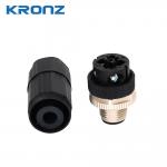 4 Pins M12 Connector A-code With Insulation Resistance ≥100MΩ Brass Contact Nut Material for sale