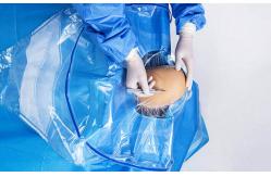 China Medical Sterile Craniotomy Drape Surgical With Aperture 1pc / Pouch supplier