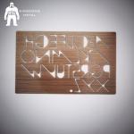 Retro Rifle Color Plated Metal Business Card With Brushed Finshed for sale