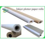 80GRAM Inkjet Plotter Paper In Rolls Core 3 Inch / 5 Inch For Designing for sale