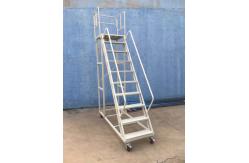 China Customized Metal Ladder Trolley Cart With Wheels For Warehouse supplier