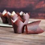 Tulip Baking Cup Paper Muffin Liner Muffin Wrap Brown Parchment for sale