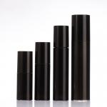 OEM PET Black Airless Lotion Pump Bottle 15ml 30ml 80ml for sale