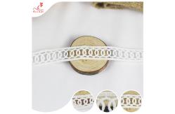China Fashion Water Soluble Bilateral Polyester Lace Trims Edge Ribbon For Home Textiles supplier