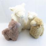 Soft Standing Creative Plush Llama Alpaca Toy Custom Safe Kids Playing Embroidery Doll