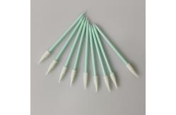 China Dust Free PP Stick Cleanroom Foam Swab Spiral Pointed Head supplier