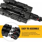 ISO Y Branch Solar PV Connectors FMMM+MFFF 1 Pairs Multipurpose