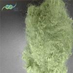 Green Hollow Conjugated Recycled Polyester Staple Fiber Siliconized 15D Fiber for sale