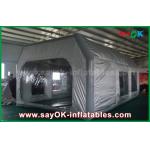 Inflatable Garage Tent Prefessional Gray Waterproof PVC And Oxford Cloth Inflatable Paint Booth For Car Painting for sale
