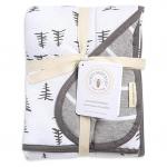 100% Cotton Nursery Throw Blanket Comfortable Multifunctional Blanket With Reversible Design