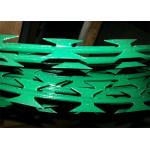 Hot Dipped Galvanized BTO22 450mmx10kg Per Roll With Clips Cross Razor Barbed Wire for sale