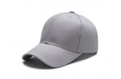 China Plain Dark Grey Canvas Baseball Cap 3D Embroidery Custom Logo Eco - Friendly supplier