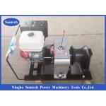 Fast Speed Gas Engine Cable Winch Puller Hoisting Winch In Line Site for sale