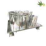 Industrial Basket Type Centrifuge Oil Filter Machine For Hemp Drying With PLC for sale