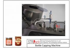 China Sauces Jam Glass Bottle Capping Machine , Twist Off Cap Vacuum Lug Capping Machine supplier