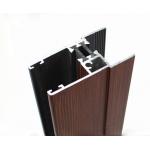 6063 6061 6060 Standard Aluminium Extrusion Profiles With Wood Grain Surface Treatment for sale