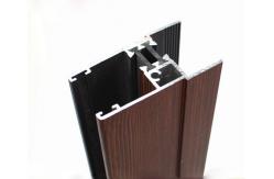 China 6063 6061 6060 Standard Aluminium Extrusion Profiles With Wood Grain Surface Treatment supplier