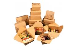 China Flexo printing In Bulk Sushi Paper Box Food Delivery Box With Lid supplier
