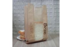 China Bread / Milk Kraft Paper Bags Laminated Multi-Layers With Clear Window supplier