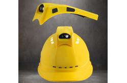 China 4G Live Streaming ABS Construction Helmet Camera For Construction Site Mining Company supplier