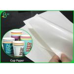 230 Gsm + 15gsm PE Coated Waterproof White Kraft Paper For Paper Cup And Plates for sale