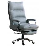 Ergonomic Office Chairs PU Cushioned Chrome Armrests And Thick Gray PU Seats 100mm Air Lift Support Tilt Rotation And Tilt Functions for sale