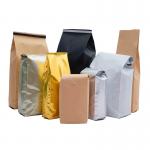 Custom Coffee Bean Bags With Tin Tie Valve Coffee Side Gusset Pouch for sale