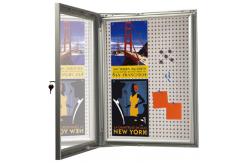 China Magnetic A1 Enclosed Cork Board With Aluminum Frame supplier