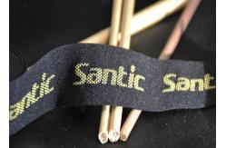 China Clothes SGS Silicone Logo Elastic Webbing Band Non Slip 3D Raised supplier