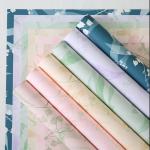 Flower Bouquet Wrapping Paper Patterned Waterproof Floral Plastic Wrapping Paper For Fresh Flower Wholesale for sale